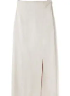 GRL レディース スリットロングタイトスカート アイボリー