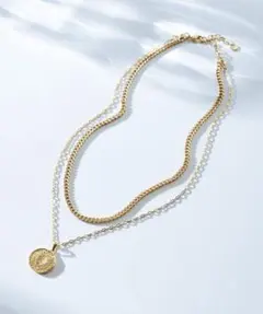 23区 ゴールド 二重チェーン ネックレス