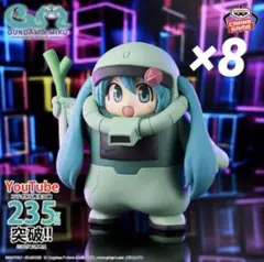 【8点セット】初音ミク フィギュア ザクぐるみ [初音ミクVer.]