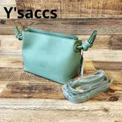 Y'saccs(イザック) 本革 レザーショルダー カーキ グリーン
