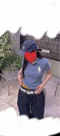 Y2K 랄프로렌 빅 포니 폴로 셔츠 헤이세이 걸 헤이세이 걸 네이비