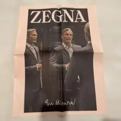 ZEGNA マッツ・ミケルセン フィナンシャルタイムズ紙　　広告ポスター