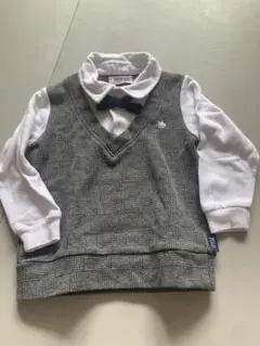 Polo チェック柄ベスト付きシャツ