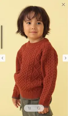 【BEAMS mini】ケーブルニット★100サイズ