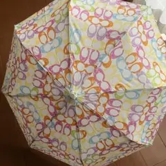 コーチ　ワンタッチ　折りたたみ傘