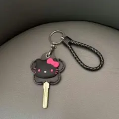 Sanrio　ハローキティレザー＆シリコン製キーカバーとキーホルダー2点セット