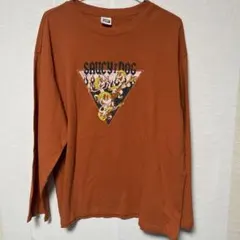 サウシー　Saucy Dog ヴィンテージライクロンt ダスティーオレンジ　XL