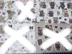 Cream Tea様 コラージュシート おすそ分け クマ テディベアのサムネイル