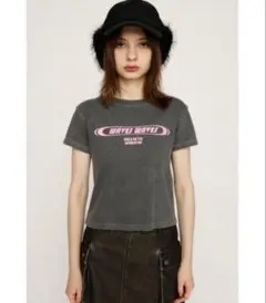 SLY ロゴプリント Tシャツ グレー
