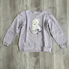 any FAM オーガニックコットン 猫トレーナー 120