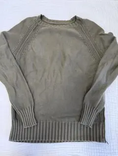 REPLAYオリーブグリーン ラグランスリーブ ニット
