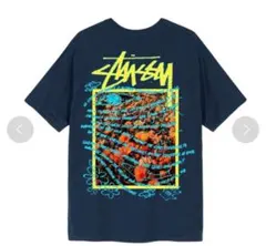 Stüssy グラフィックプリント Tシャツ ネイビー