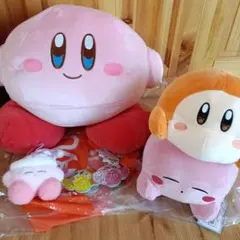 新品■カービィ ワドルディ ぬいぐるみセットあきれかえるほど　もっちり超ビッグ