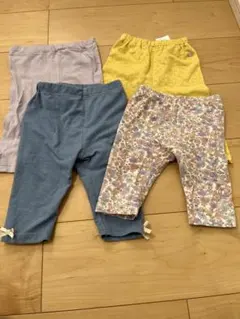 七分丈レギンスパンツ　90センチ 4点まとめ売り