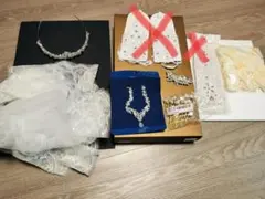 ウェディング小物7点セット！ベール/ジュエリーセット