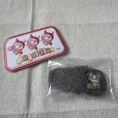 エニマイくじ エンジェルブルー E賞 ボアヘアクリップ F賞 刺繍ステッカー