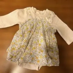 petit main 花柄ロンパース　70