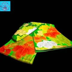六通柄袋帯　菖蒲エ霞紋様　金銀糸　振袖　黒留袖　色留袖　訪問着　フォーマル　礼装