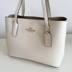 美品 COACH ショルダーバッグ ハンドバッグ コーチ　ホワイト レザー