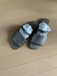 【重宝】ブロンズシルバーグレー フラットサンダル