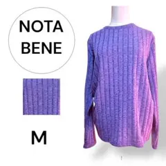 ノータベネ　NOTA BENE 紺　 ニット Mのサムネイル