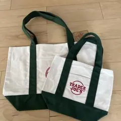 Trader Joe's Reusable Tote Bag 2種セットグリーン