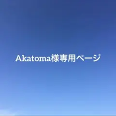 Akatoma様専用ページ