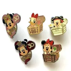 Disney 30周年記念 など　ピンバッジセット 5個