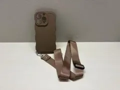iPhone15pro スマホケース ベルト付き