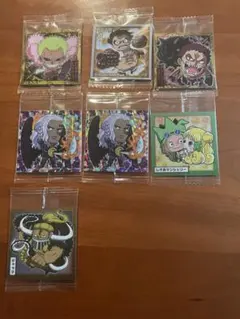 ワンピース　ウェハース ステッカー 7枚セット