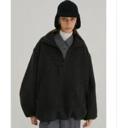 新品未使用CLANE SLIVER HALF ZIP TOPS チャコールグレーのサムネイル