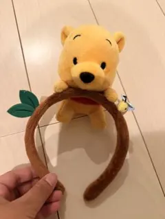 プーさん ぬいぐるみ付きカチューシャ