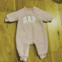 【値下げ】GAP ピンクロンパース ボアカバーオール　0-3ヶ月