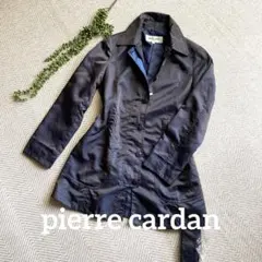 【新品】pierre cardin 光沢ブルー トレンチコート Sのサムネイル