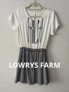 LOWRYS FARM ワンピース 美品 ミニ丈 半袖のサムネイル