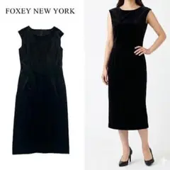 Q512 M フォクシー VELOUR NOIR 春 伸縮性 ワンピ レディース