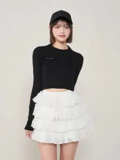 Darich ビジューロゴパフニットトップス ホワイト WHT - メルカリ