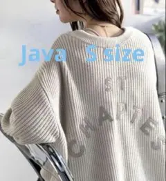 Java 新品タグ付きサマーニットカーディガン