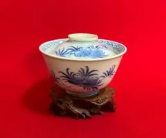 煎茶 染付 蓋物 菓子器(K-YC882) - メルカリ