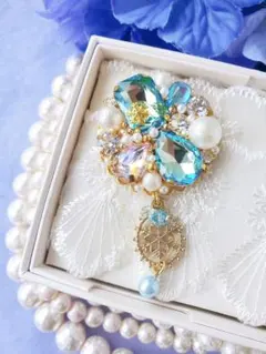 【1点のみ】ライトアゾレ不思議カラー×小さな雪の結晶も可愛い♡