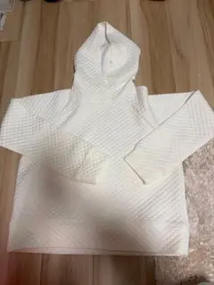 New Balance ホワイト フード付きパーカー Mサイズ