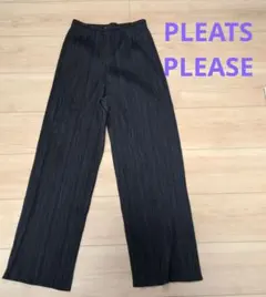美品✨PLEATS PLEASE プリーツ　ワイドパンツ　ブラック　Mサイズ 2026年最新】PLEATS PLEASE カラー：ブラック系 レディース ワイド