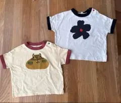 マーキーズ 花　リス　Tシャツセット　80.90cmのサムネイル