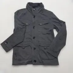 グレーのスタンドカラージャケット XL