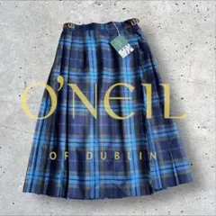 新品タグ付✨オニールオブダブリン 丈73㎝ チェックキルトスカート 10 ウール