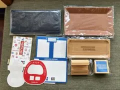 アメリカンエキスプレス ノベルティ ウッドトレイ　　ロゴスタンドなど　AMEX