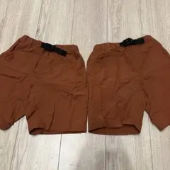 ハーフパンツ ブラウン　双子　まとめ売り　2枚セット