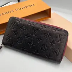 美品　ルイヴィトン　長財布　アンプラント　ブラック　21