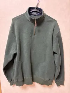 Polo by Ralph Lauren M ジップアップセーター グリーン