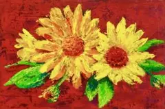 原画 花 静物画 絵画 アクリル画 現代アート 細密画 手描き 一点物